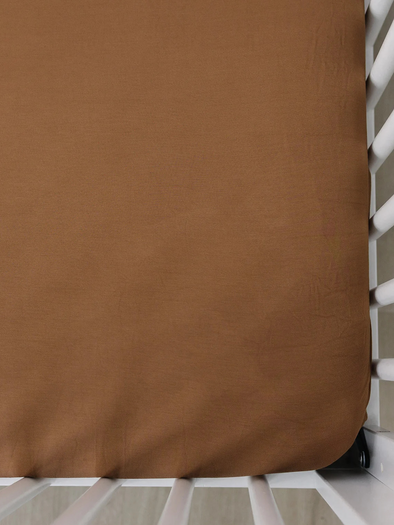 Mustard Bamboo Stretch Crib Sheet