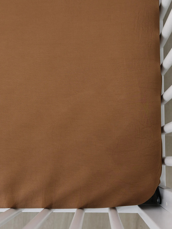 Mustard Bamboo Stretch Crib Sheet