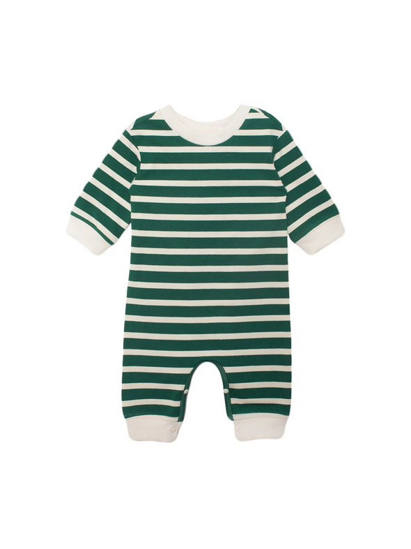 Jackson Green Stripe Romper