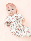 Future Cowgirl Ruffled Zipper Footie