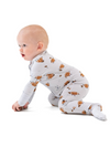 Footballs Playing Football Zipper Footie