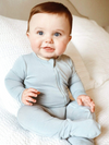 Kyte Baby Zipper Footie - Fog