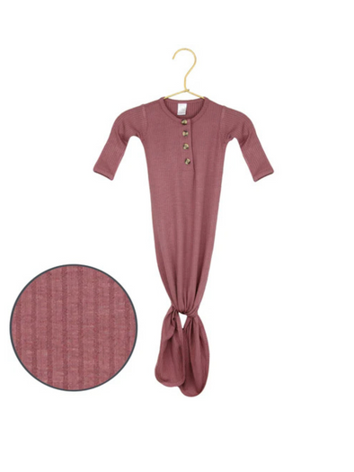 Marjorie Ribbed Knotted Gown
