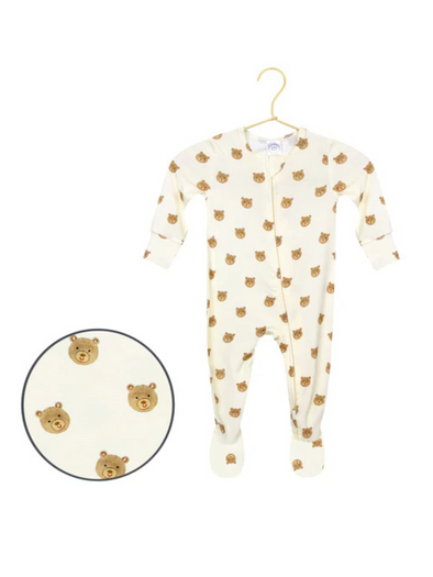 Teddy Zipper Footie