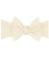 Baby Bling Classic Knot Oatmeal Lace