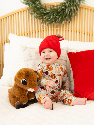 Rudolph Zipper Bamboo Footie