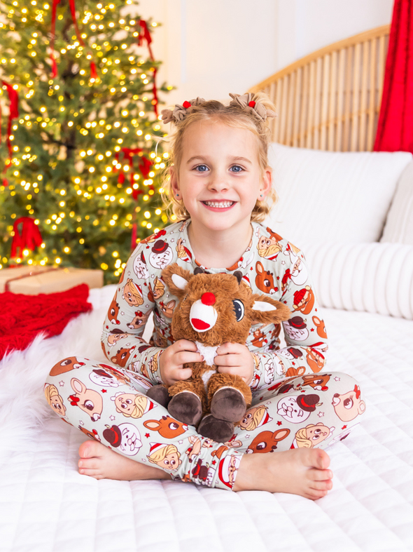 Rudolph Two Piece Bamboo Pajamas