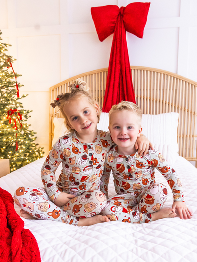 Rudolph Two Piece Bamboo Pajamas