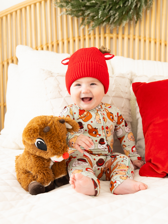 Rudolph Zipper Bamboo Footie