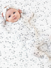 Caroline's Calico Ruffled Zipper Footie