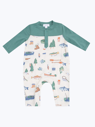 Fishing Things Long Sleeve Romper