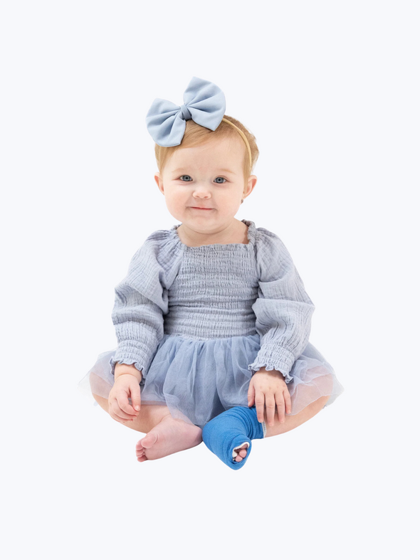 Soft Chambray Muslin Smocked Tutu Bubble