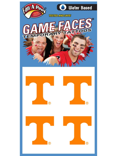 Tennessee Power T Temporary Tattoos