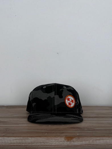 Tri-Star Grey Camo Snap Back Hat