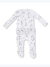 Caroline's Calico Ruffled Zipper Footie