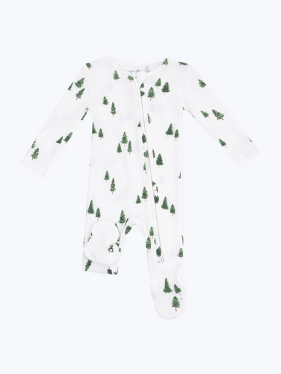 Tiny Forest Zipper Footie