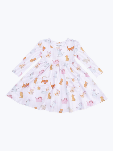Fancy Pets Long Sleeve Twirl Dress