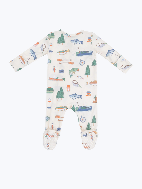 Fishing Things Zipper Footie