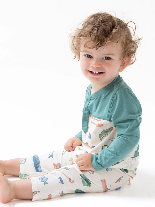 Fishing Things Long Sleeve Romper