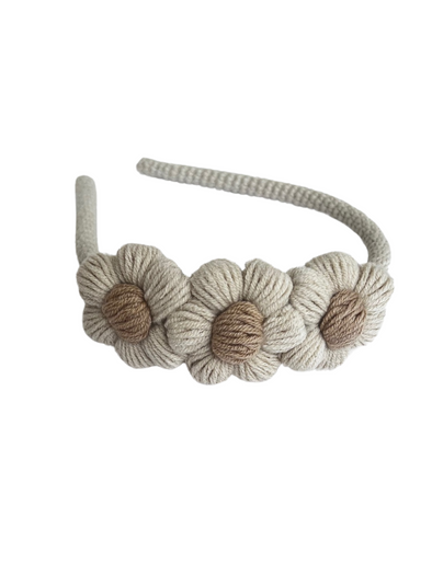 Knit Daisy Headband