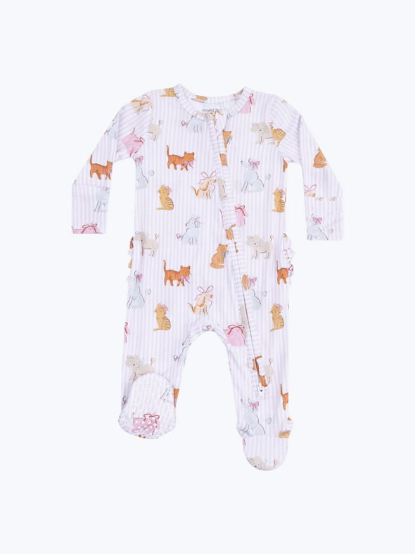 Fancy Pets Ruffled Zipper Footie