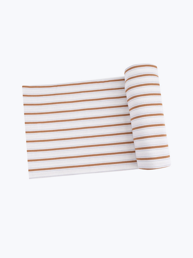 Vintage Brown Stripe Swaddle Blanket