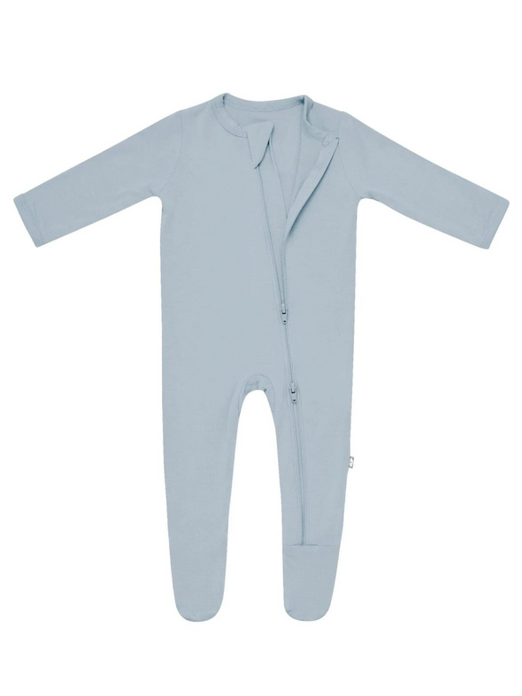 Kyte Baby Zipper Footie - Fog