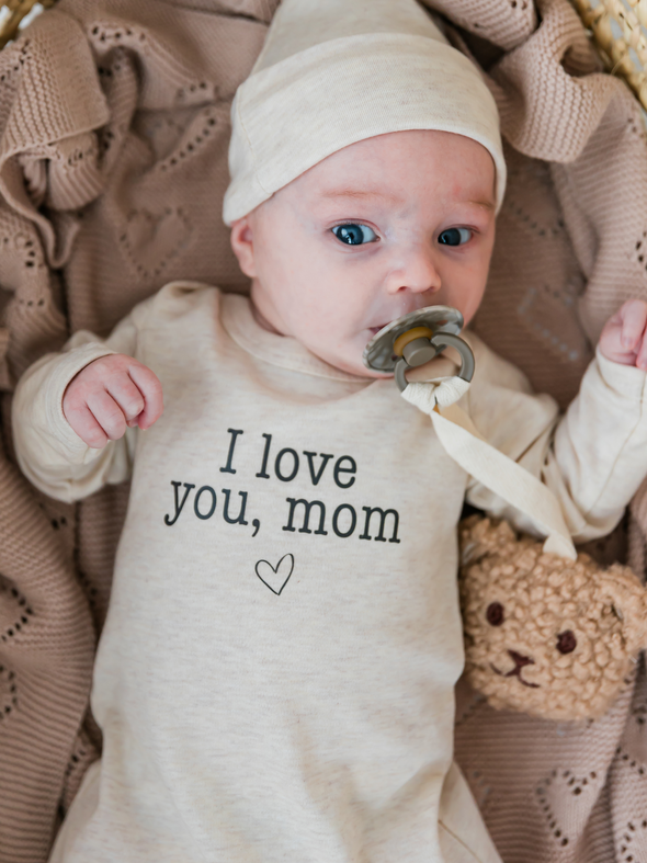 I Love You, Mom Gown & Hat Set