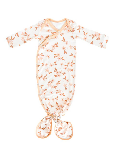 Copper Pearl Rue Newborn Knotted Gown
