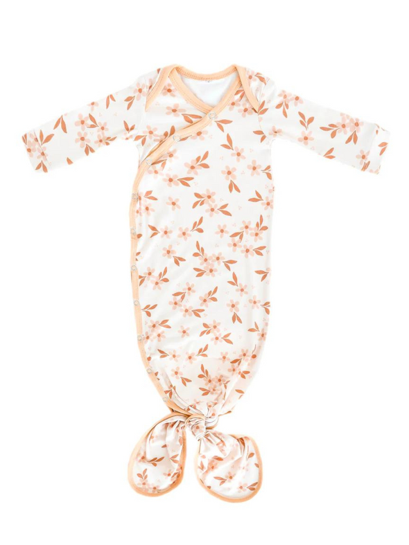 Copper Pearl Rue Newborn Knotted Gown