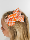 Gingham Power T Grosgrain Bow