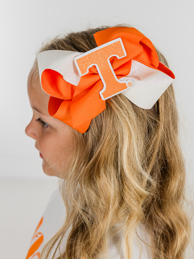 TN Patch Two Tone Glitter Bow