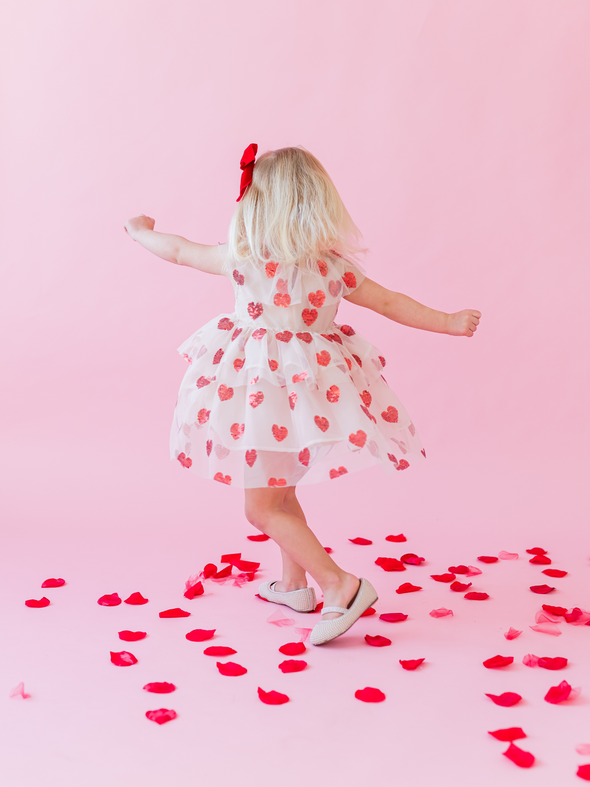 Sequin Heart Tutu Dress