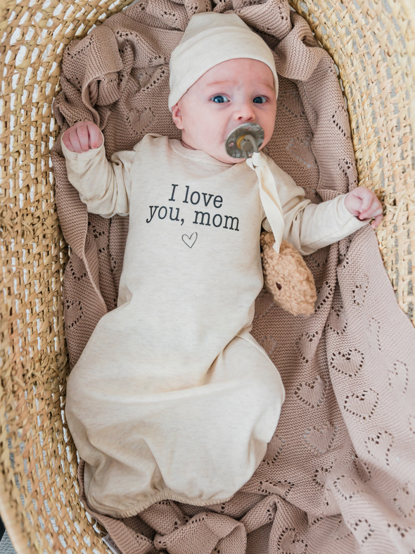I Love You, Mom Gown & Hat Set