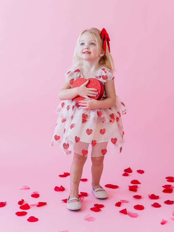 Sequin Heart Tutu Dress