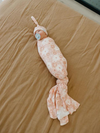 Copper Pearl Penny Swaddle Blanket