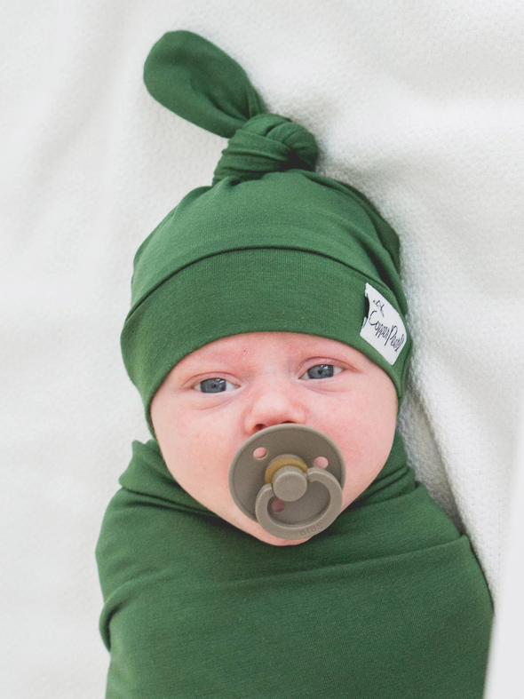 Copper Pearl Alder Top Knot Hat