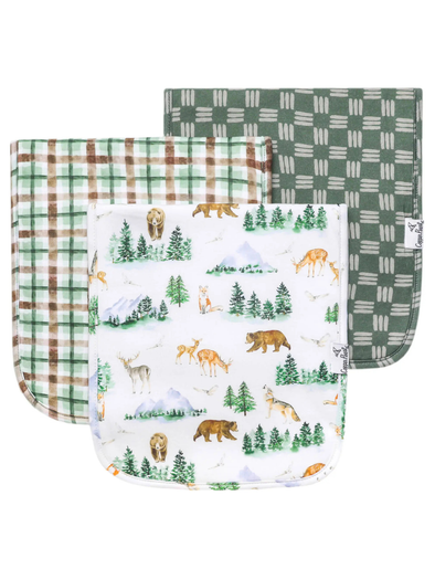 Copper Pearl Grayson Burp Cloth Set