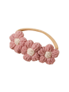 Knit Flowers Nylon Headband