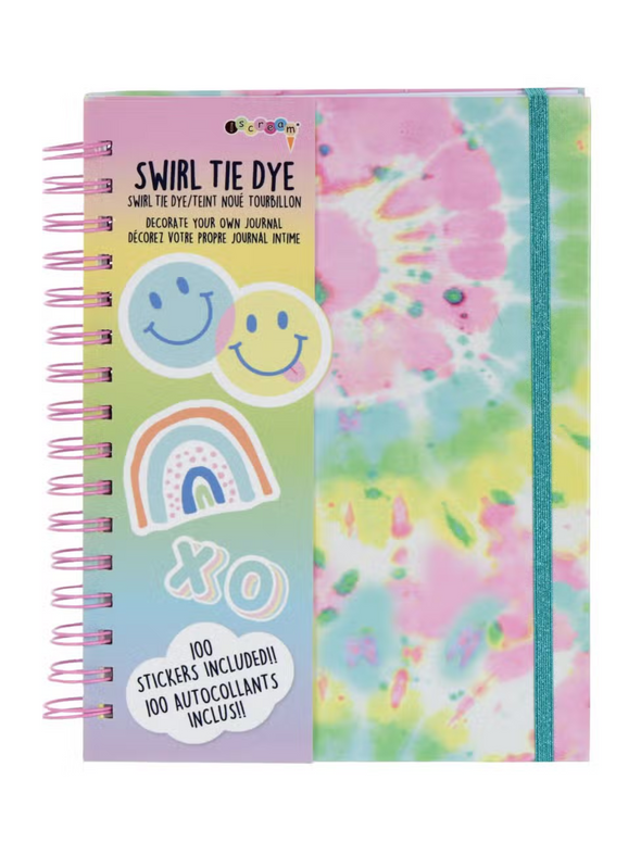 Swirl Tie Dye Journal & Stickers