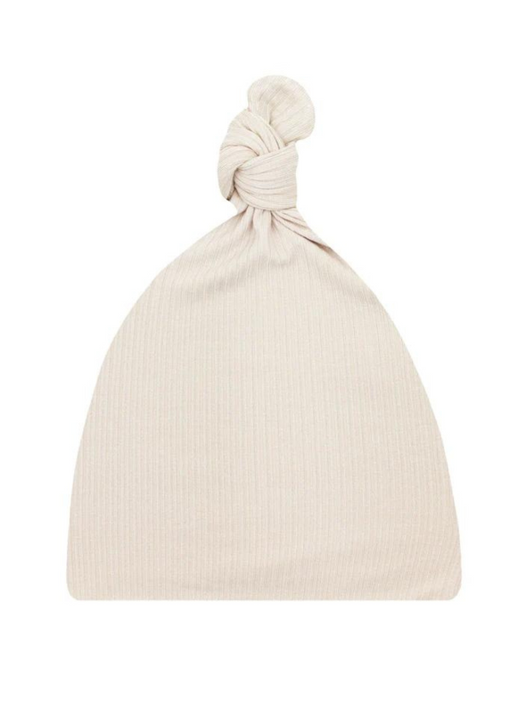 Cove Ribbed Top Knot Hat