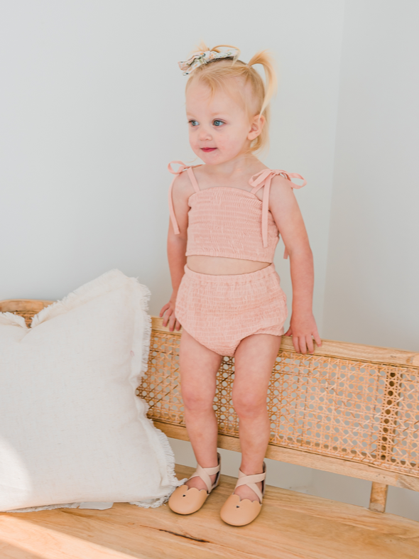 Sahara Smocked Baby Set