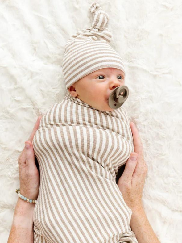 Indy Ribbed Top Knot Hat