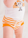 Orange & White Striped Shorties