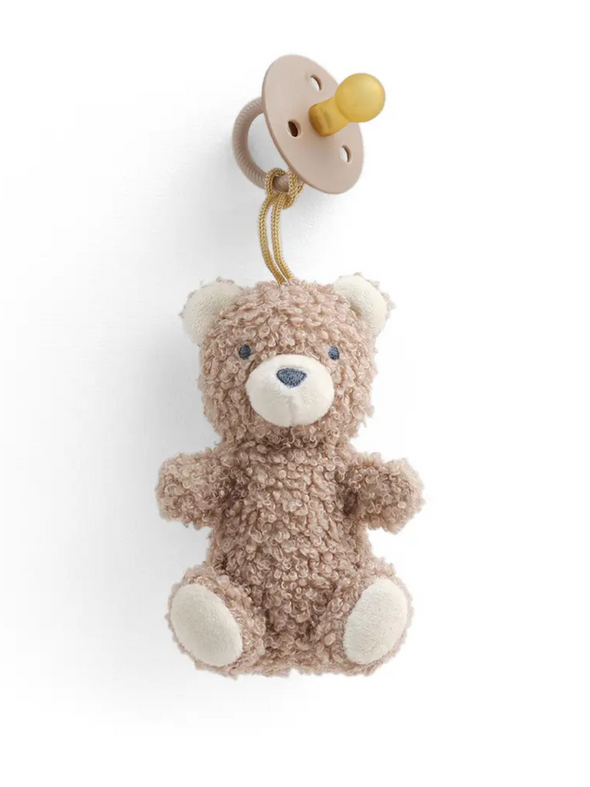 Bitzy Pal Natural Rubber Pacifier & Stuffed Animal
