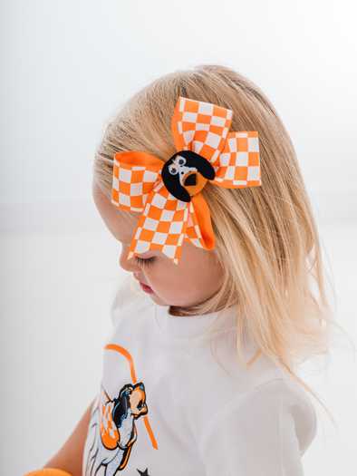 Checkerboard Smokey Hair Clip