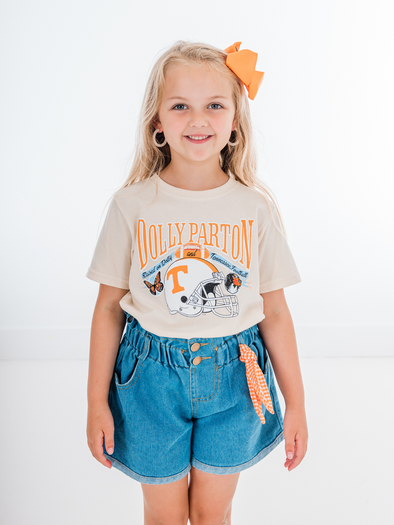 Raised On Dolly & Vols Football Tee