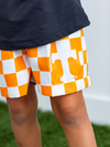 Checkerboard Pull Up Shorts