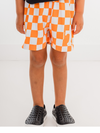 Checkerboard Pull Up Shorts