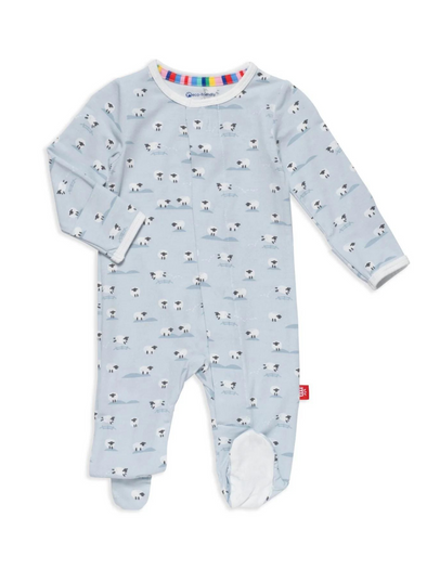 Baa Baa Baby Blue Magnetic Footie